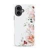 iPhone 16 half bloom phone case in white