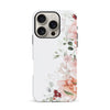 iPhone 16 Pro half bloom phone case in white
