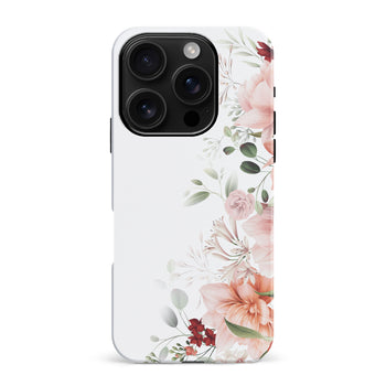 iPhone 16 Pro Max half bloom phone case in white