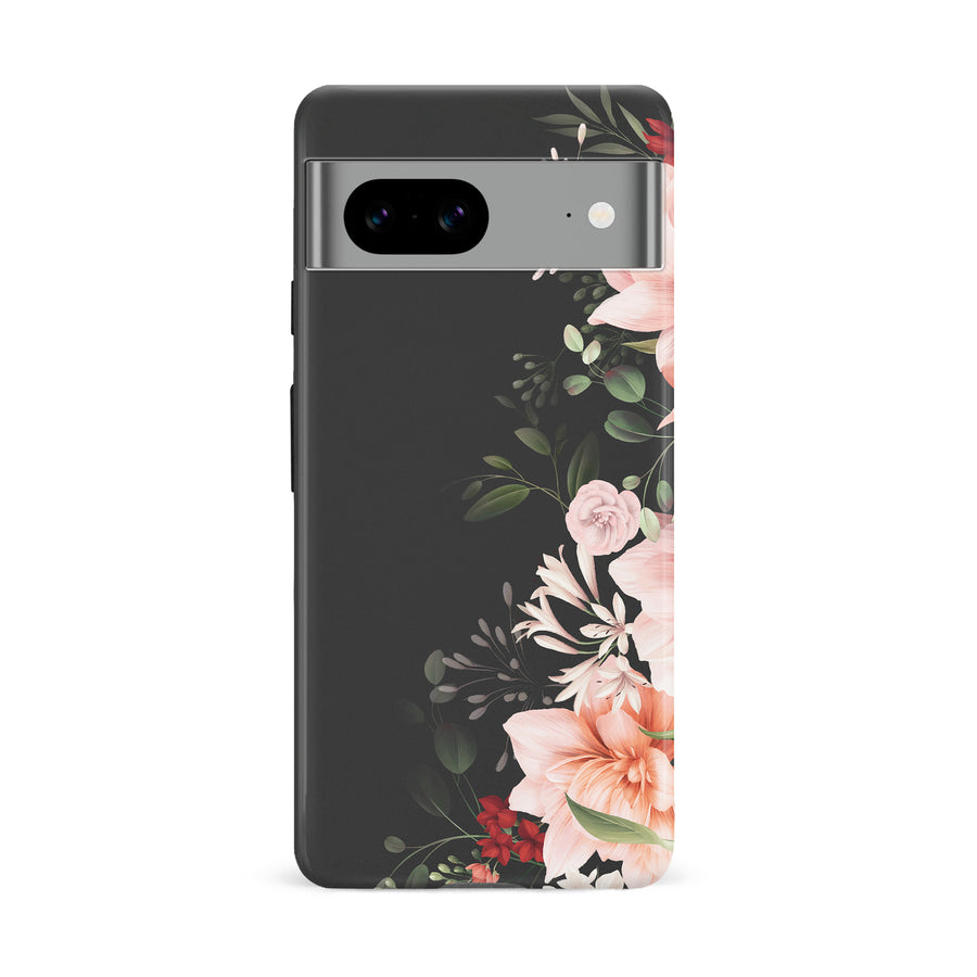 Google Pixel 8A half bloom phone case in pink