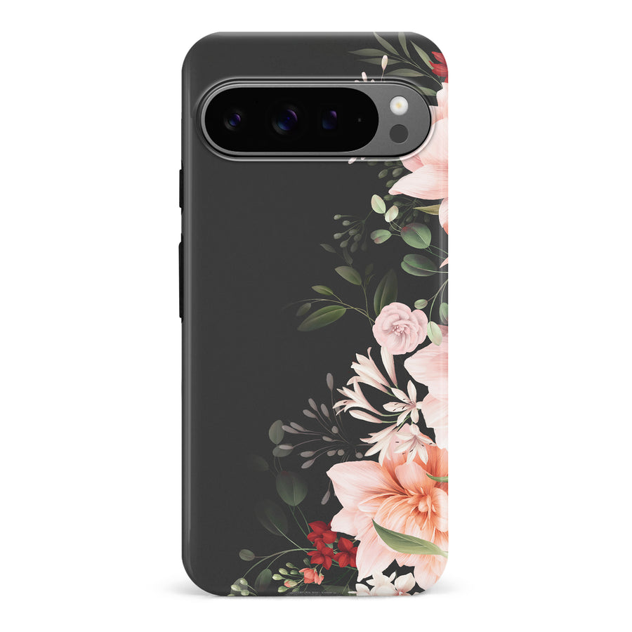 Google Pixel 9 Pro half bloom phone case in pink