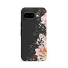 Half Bloom Floral Phone Case - Black