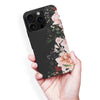 iPhone 16 Pro Max Floral Phone Case in Black