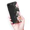 Half Bloom Floral Phone Case - Black
