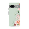 Google Pixel 8A half bloom phone case in Green