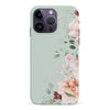 iPhone 15 Pro half bloom phone case in green
