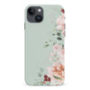 iPhone 15 Plus half bloom phone case in green