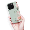 iPhone 16 Pro Max half bloom phone case in green