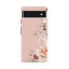 Google Pixel 6A full bloom phone case in pink