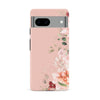 Google Pixel 8A half bloom phone case in pink
