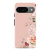 Google Pixel 9 half bloom phone case in pink