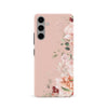 Samsung S24 Half Bloom Floral Phone Case - Pink