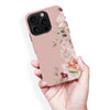 iPhone 16 Pro Max half bloom phone case in pink