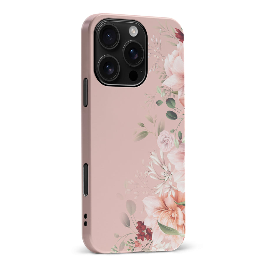 iPhone 16 Pro Max half bloom phone case in pink