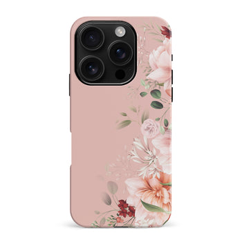 iPhone 16 Pro Max half bloom phone case in pink