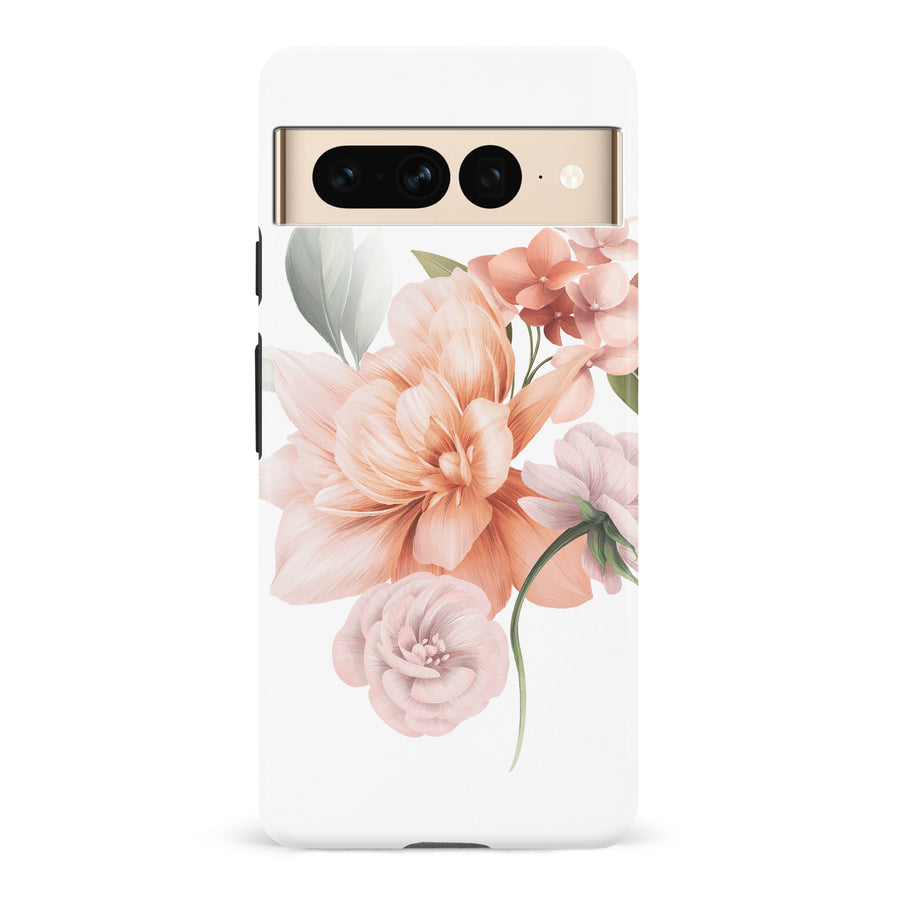 Google Pixel 7 Pro full bloom phone case in white