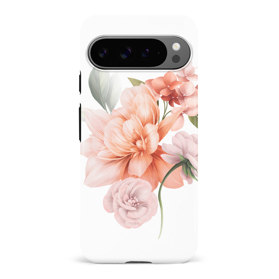Google Pixel 9 Pro full bloom phone case in white