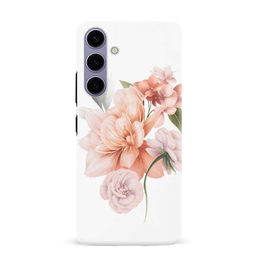 Samsung S24 Plus Full Bloom Floral Phone Case - White