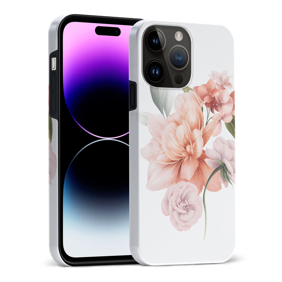 iPhone 15 Pro Max full bloom phone case in white