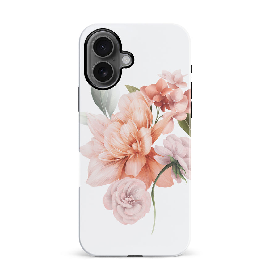 iPhone 16 full bloom phone case in white