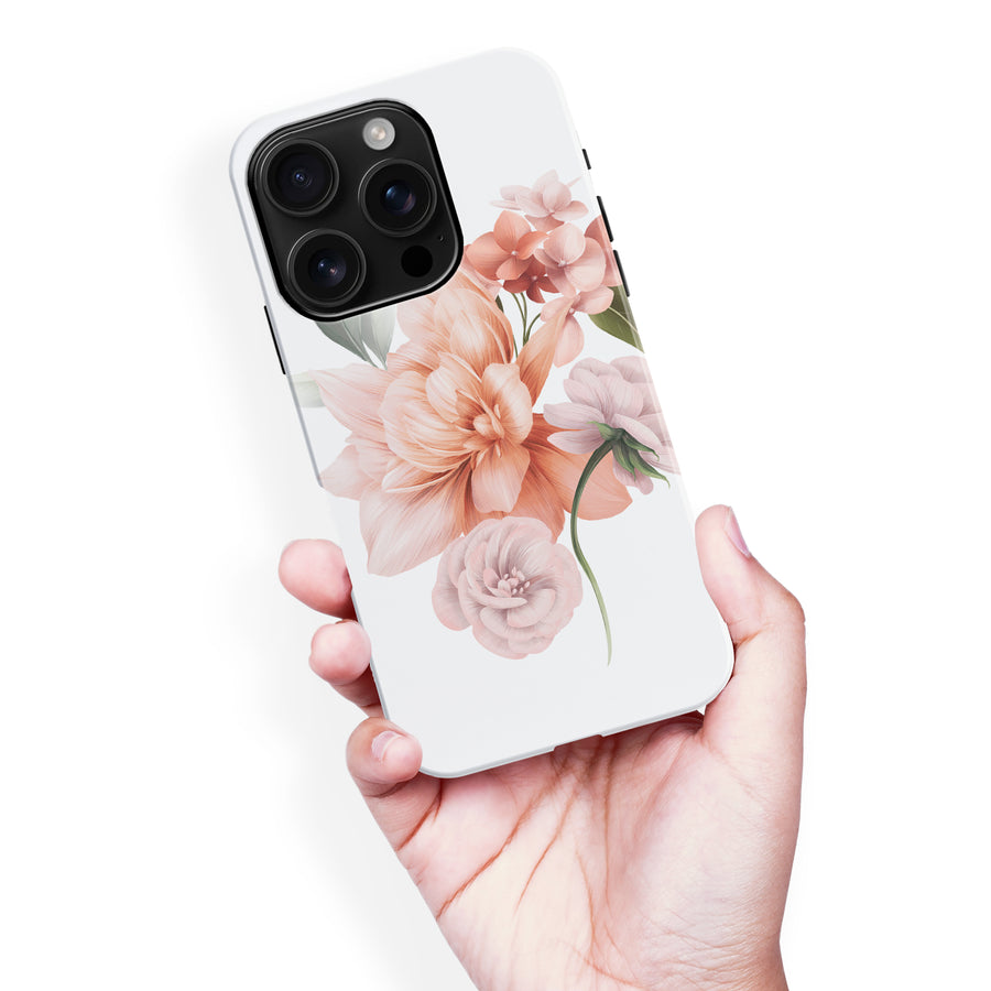 iPhone 16 Pro Max full bloom phone case in white