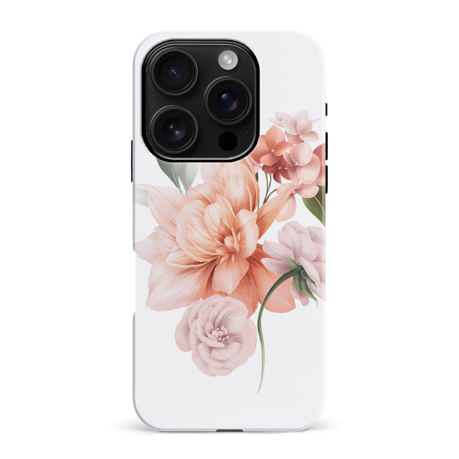 iPhone 16 Pro Max full bloom phone case in white