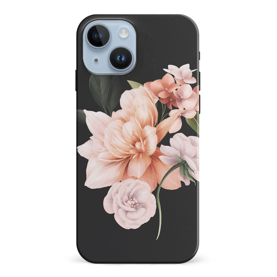 iPhone 15 full bloom phone case in black