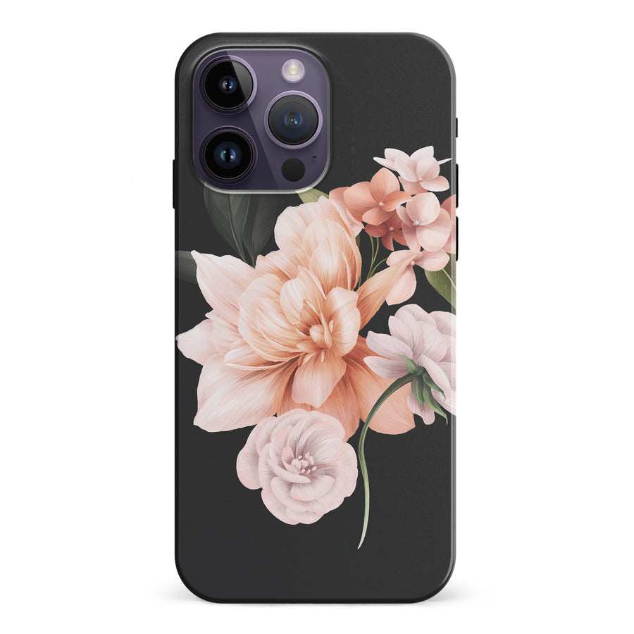 iPhone 15 Pro full bloom phone case in black