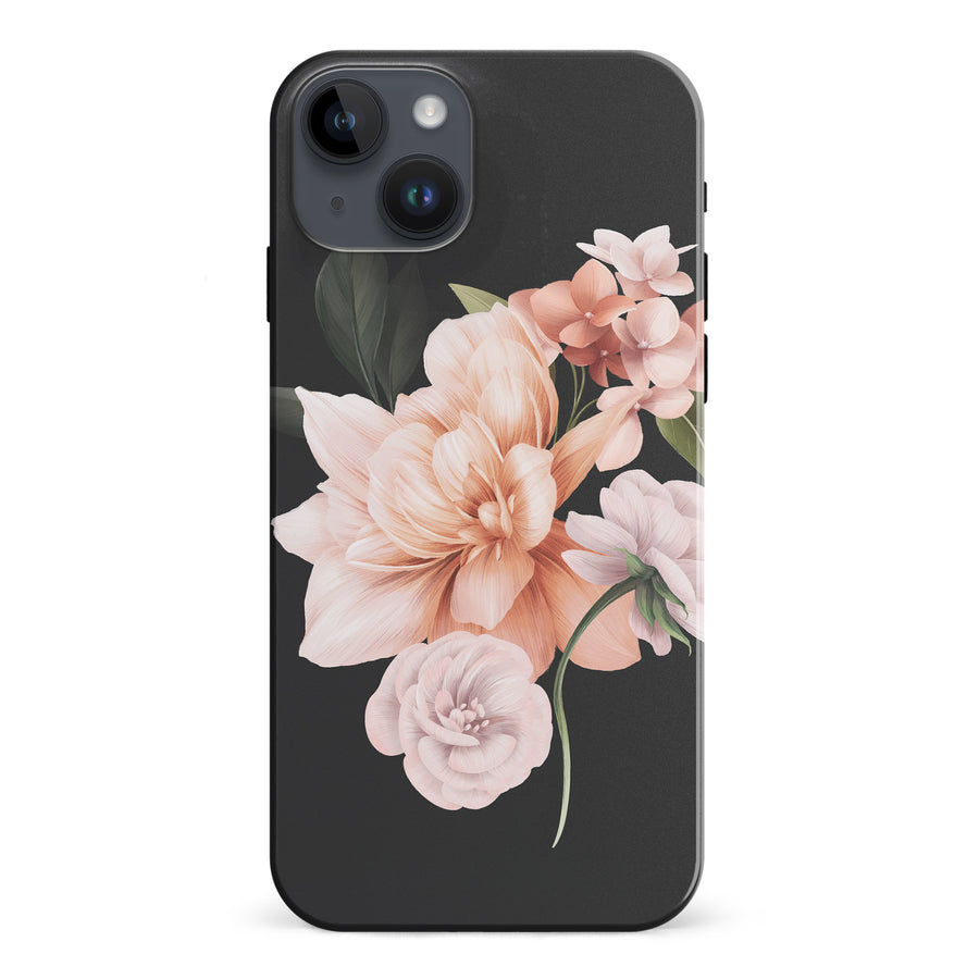 iPhone 15 Plus full bloom phone case in black