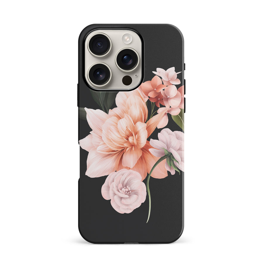 iPhone 16 Pro full bloom phone case in black