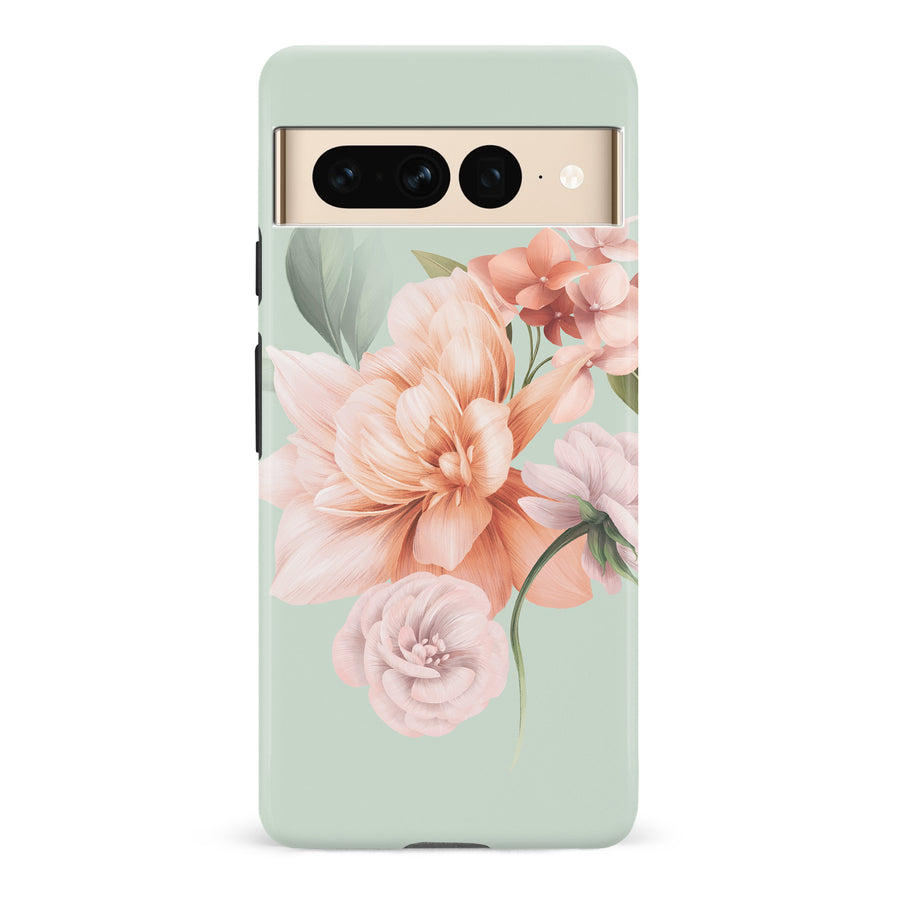 Google Pixel 7 Pro full bloom phone case in green