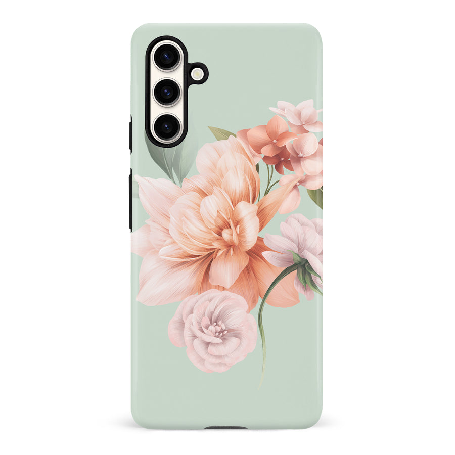 Samsung Galaxy S23 FE full bloom phone case in green
