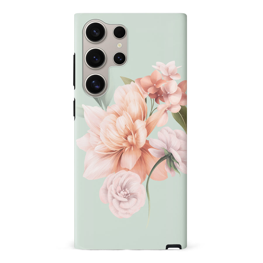 Samsung S24 Ultra Full Bloom Floral Phone Case - Green