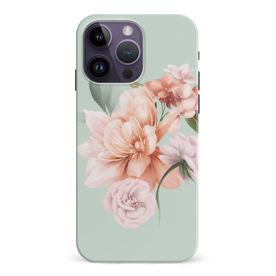 iPhone 15 Pro full bloom phone case in green