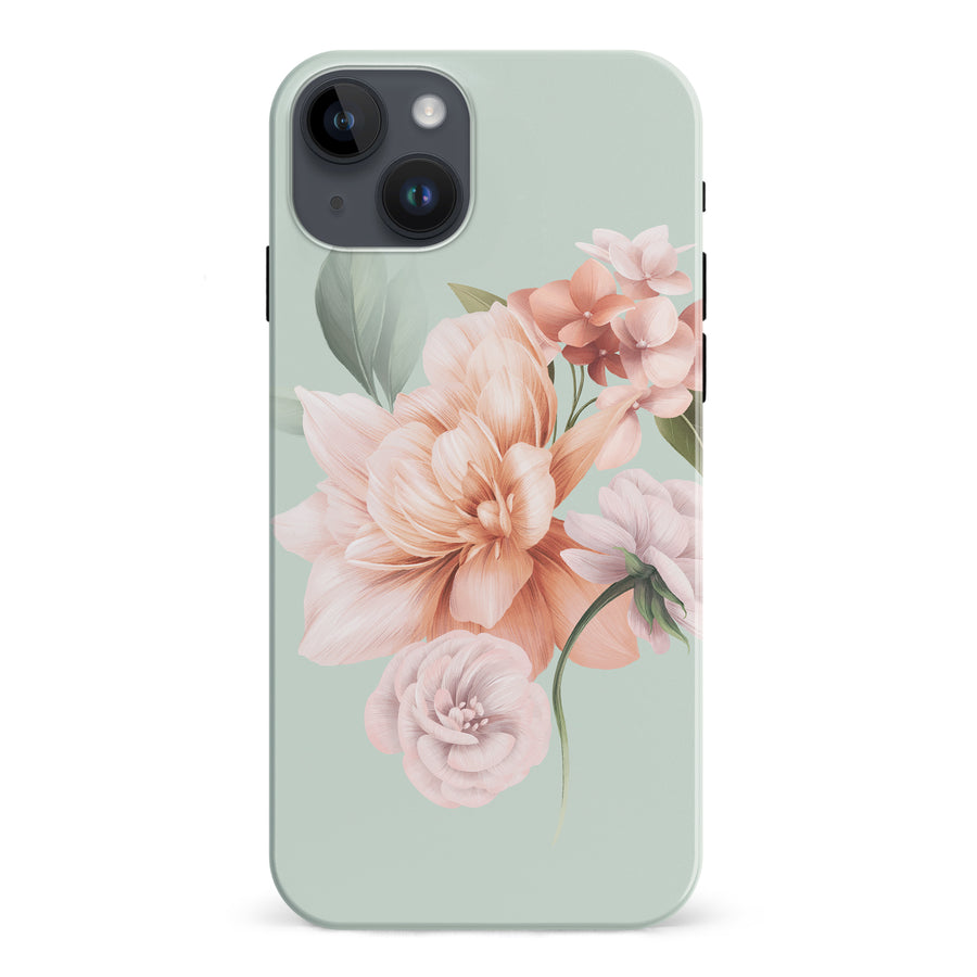 iPhone 15 Plus full bloom phone case in green