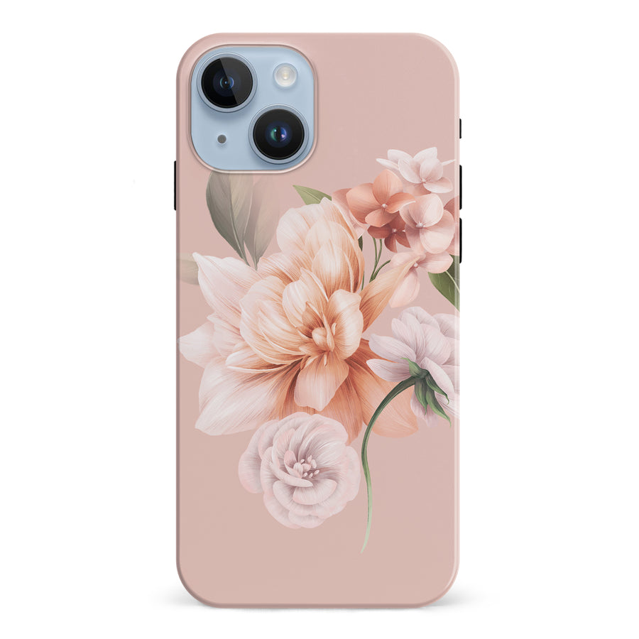 iPhone 15 full bloom phone case in pink