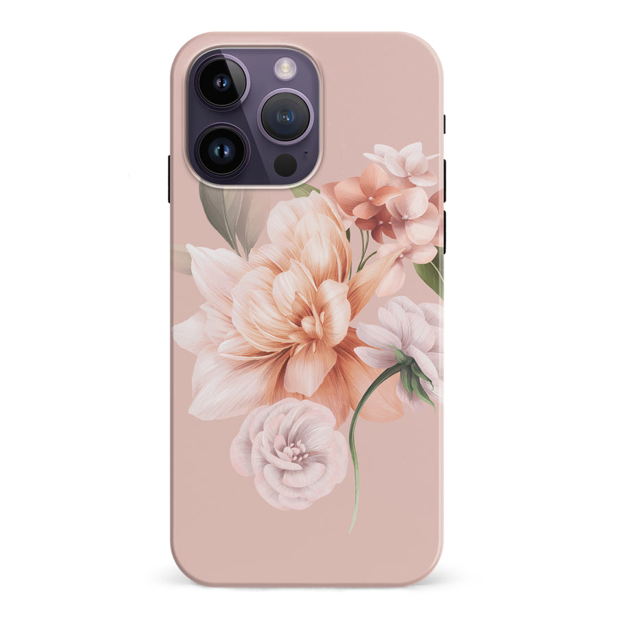 iPhone 15 Pro full bloom phone case in pink