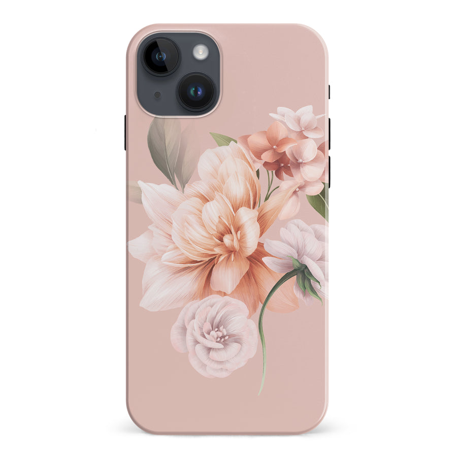 iPhone 15 Plus full bloom phone case in pink