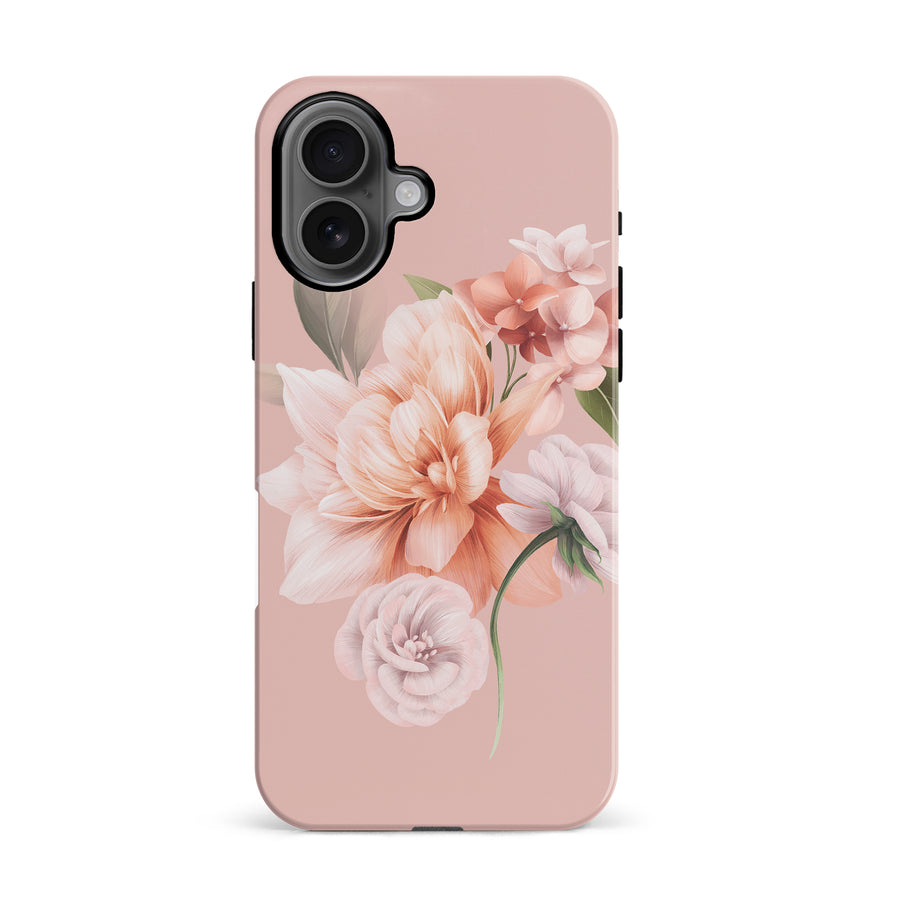 iPhone 16 full bloom phone case in pink