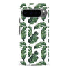 Google Pixel 9 Pro Banana Leaves Floral Phone Case in White