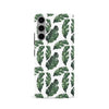 Samsung Galaxy S24 Banana Leaves Floral Phone Case in White