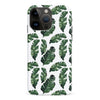 iPhone 15 Pro Max Banana Leaves Floral Phone Case in White