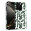 iPhone 16 Pro Max Banana Leaves Floral Phone Case in White