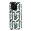 iPhone 16 Pro Max Banana Leaves Floral Phone Case in White
