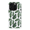 iPhone 16 Pro Max Banana Leaves Floral Phone Case in White