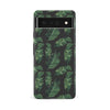 Google Pixel 6A Banana Leaves Floral Phone Case in Black