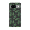 Google Pixel 8 Banana Leaves Floral Phone Case in Black