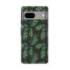 Google Pixel 8A Banana Leaves Floral Phone Case in Black