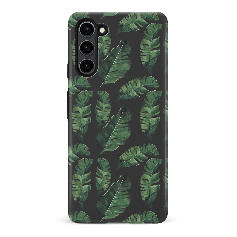 iPhone 6 Banana Leaves Floral Phone Case - Black