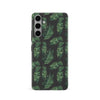 Samsung S24 Banana Leaves Floral Phone Case - Black